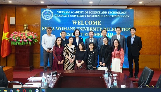 Học viện Khoa học và Công nghệ Tiếp đón Đoàn Đại học Nữ sinh Ewha, Hàn Quốc