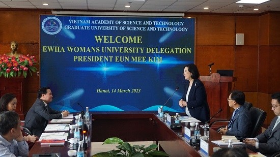 Học viện Khoa học và Công nghệ Tiếp đón Đoàn Đại học Nữ sinh Ewha, Hàn Quốc