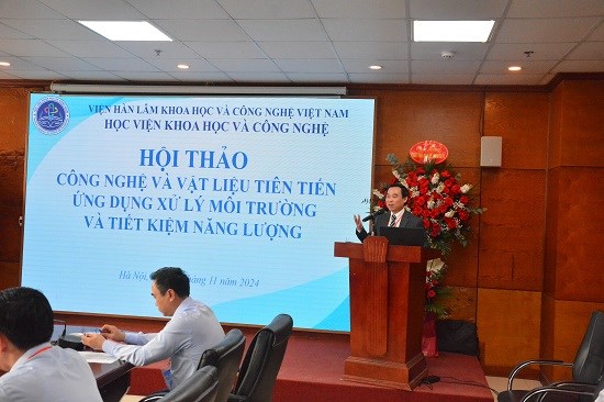 Hội thảo khoa học “Công nghệ và vật liệu tiên tiến ứng dụng xử lý môi trường và tiết kiệm năng lượng”.