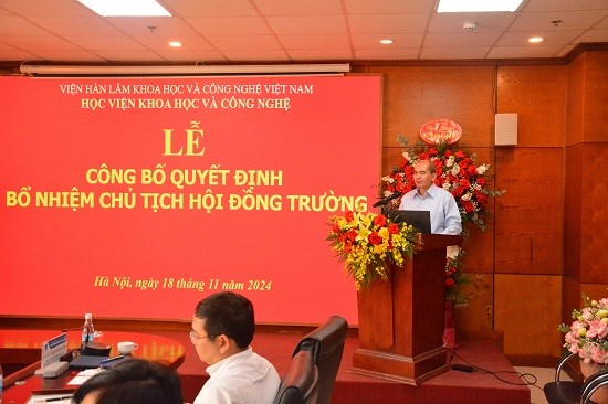 Lễ công bố Quyết định bổ nhiệm Chủ tịch Hội đồng Trường