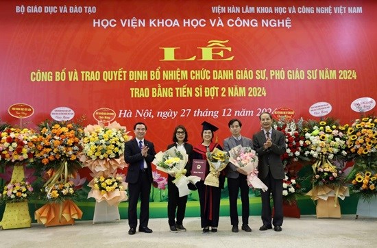 Học viện Khoa học và Công nghệ tổ chức Lễ công bố và trao Quyết định bổ nhiệm Chức danh Giáo sư, Phó Giáo sư năm 2024 và trao bằng Tiến sĩ đợt 2 năm 2024