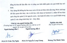 Thông tin tóm tắt về những đóng góp mới của luận án tiến sĩ: Nghiên cứu phát triển mô hình dự báo đa mô thức từ ảnh vệ tinh và dữ liệu vận hành hồ