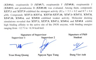 Thông tin tóm tắt về những đóng góp mới của luận án tiến sĩ: Nghiên cứu thành phần hóa học, hoạt tính sinh học của sinh khối ba chủng vi nấm Aspergillus sp. DVXT-221, Trichoderma sp. GXT-22.1 và Aspergillus sp. BCXT-22.1.