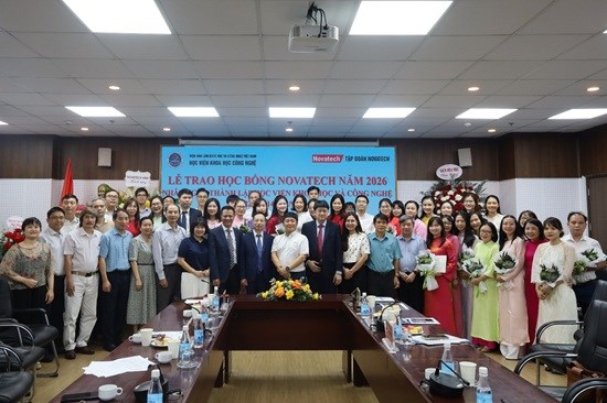 Ngày 22/9/2026, Học viện Khoa học và Công nghệ tổ chức Lễ trao học bổng Novatech năm 2026 nhân ngày thành lập Học viện (22/9/2014 - 22/9/2026).
